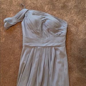 Braided maid dress JJ House. Size 4. Dusty blue.